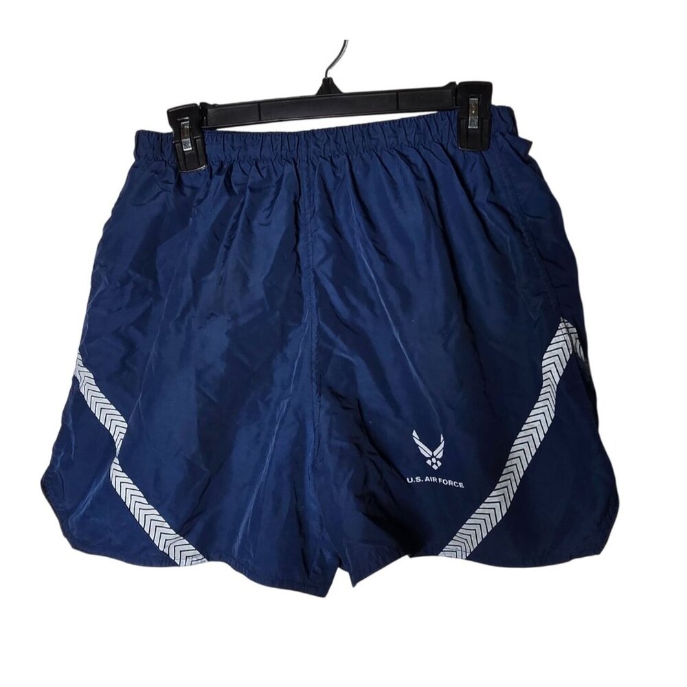 US Air Force Mens‎ Blue Trunks Physical Training Uniform PTU Size Medium Shorts